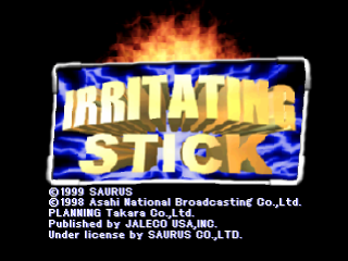 Irritating Stick title screen for Playstation